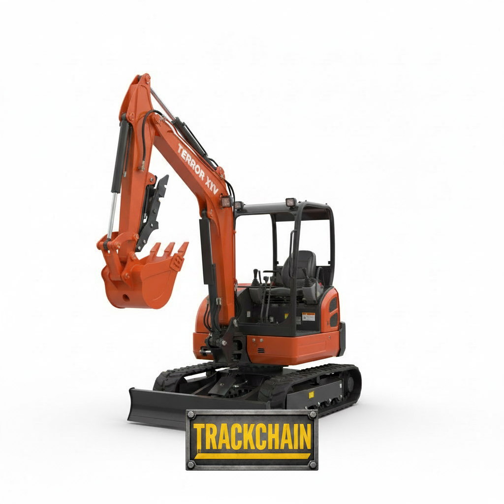 TERROR XXV Diesel Mini Excavator 2.7 Ton, 25.1hp Kubota D1105 Retractable Tracks